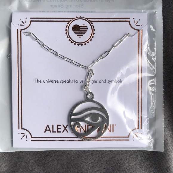 Alex and Ani Eye of Horus 20” Sterling Necklace - Picture 3 of 6